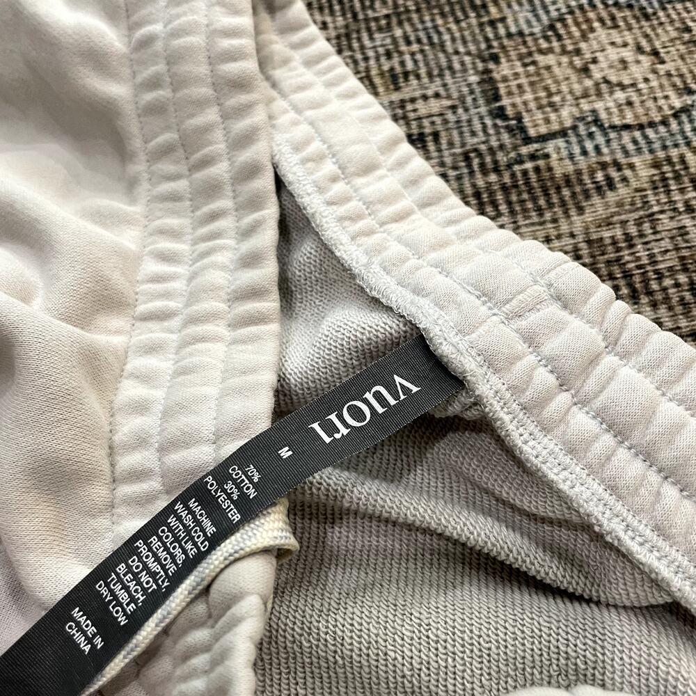 Vuori Wide Leg Sweat Pants Gray Split Hem Women's Size M - Picture 2 of 4